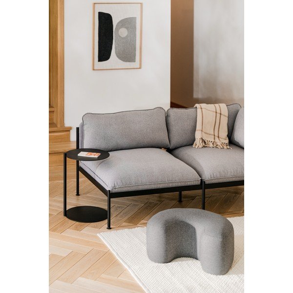 Sivý vlnený taburet Ü – noo.ma-image-1