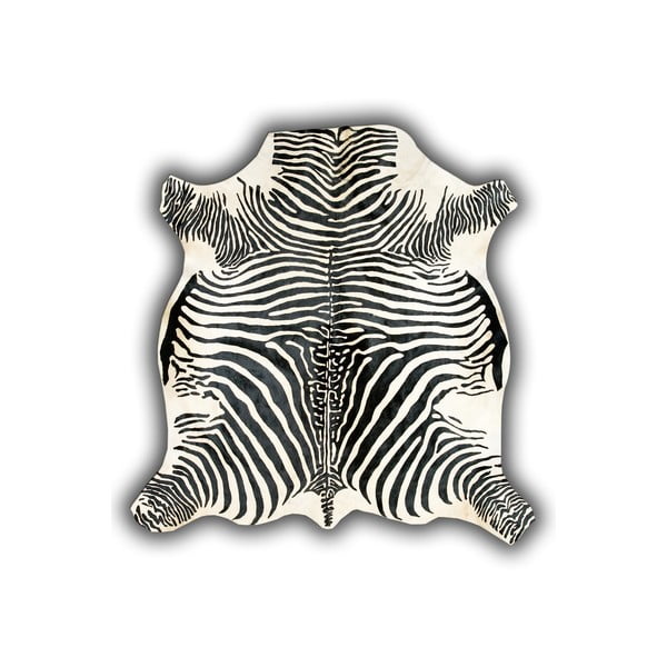 Kožená predložka s motívom zebry Pipsa Normand Cow, 210 × 220 cm