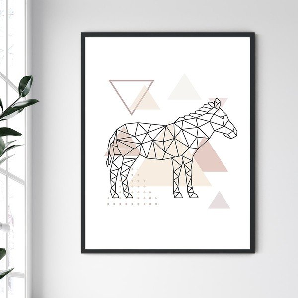 Nástenný obraz v ráme North Carolina Frame Donkey, 30 x 40 cm