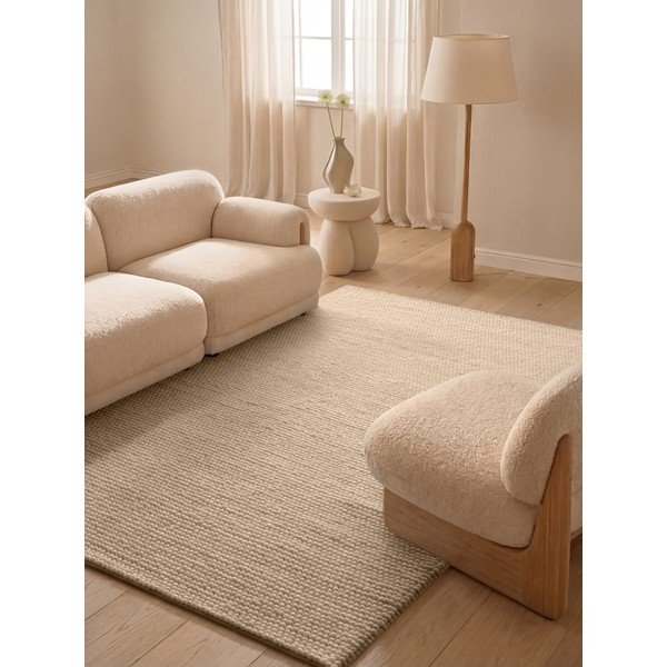 Béžový ručne tkaný vlnený koberec 120x170 cm Richmond Diana – Ted Baker-image-1