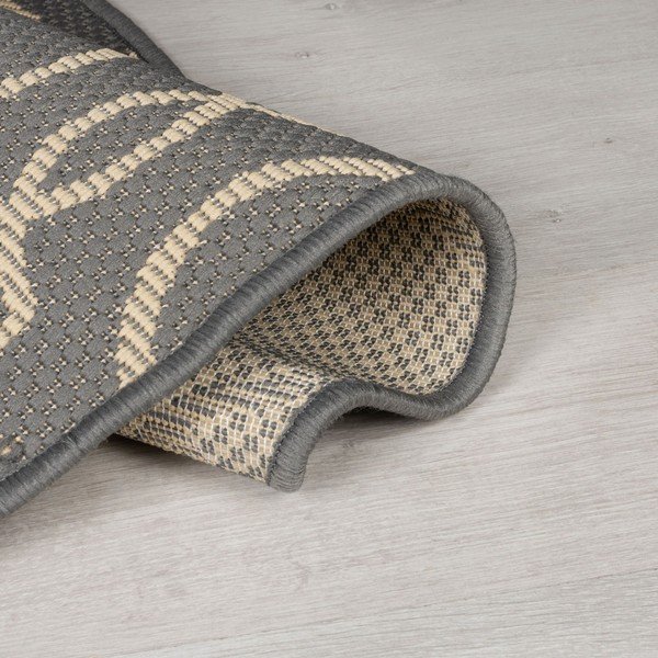 Sivo-béžový okrúhly vonkajší koberec ø 160 cm Milan - Flair Rugs-image-3