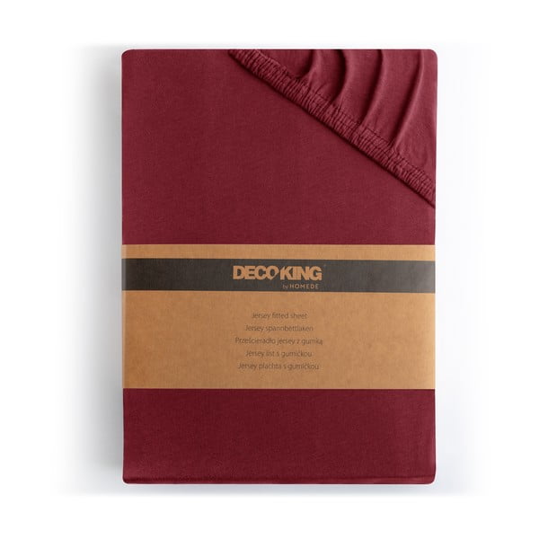 Vínová napínacia plachta jersey 160x200 cm Amber – Restilo-image-4