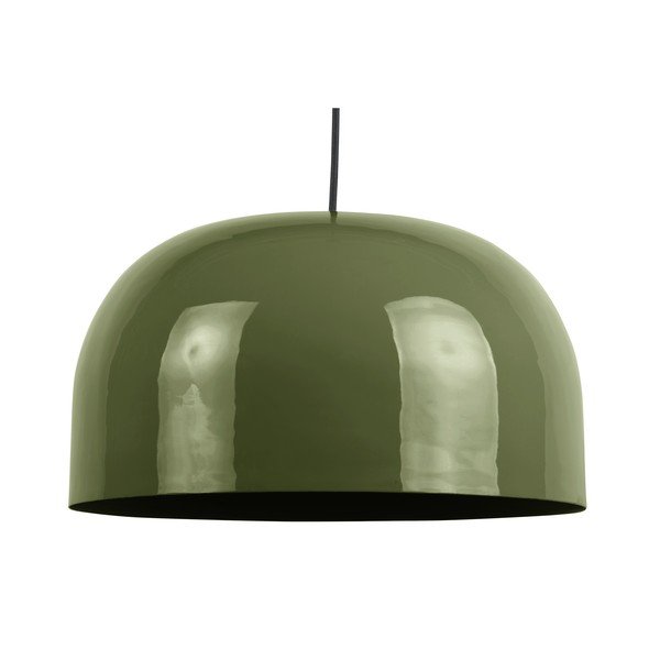 Zelené závesné svietidlo s kovovým tienidlom ø 40 cm Dome – Leitmotiv