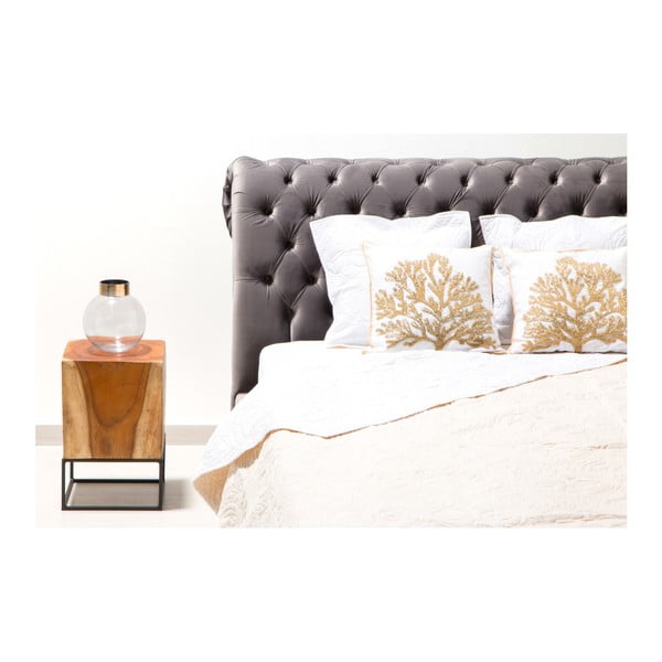 Sivá posteľ z bukového dreva Vivonita Allon, 160 × 200 cm-image-3