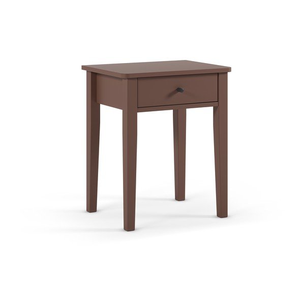 Matný nočný stolík v terakotovej farbe Bart – Marckeric