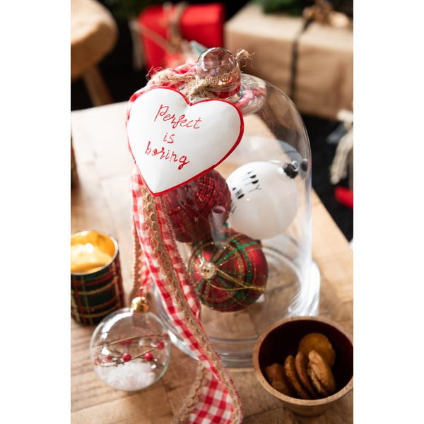 Súprava 6 sklenených vianočných ozdôb J-Line Traditional-image-1