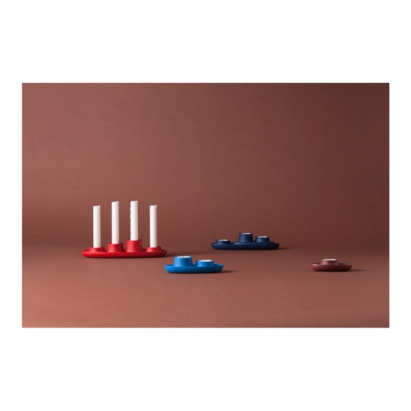 Tmavomodrý svietnik EMKO Aye Aye Three Candles-image-4