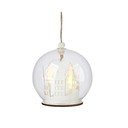 Biela závesná vianočná svetelná dekorácia ø 9 cm Myren – Markslöjd