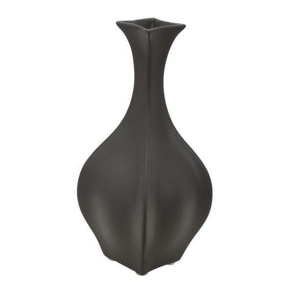 Čierna porcelánová váza Mauro Ferretti Fat