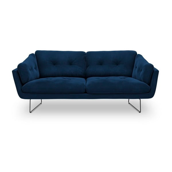Modrá pohovka so zamatovým poťahom Windsor & Co Sofas Gravity