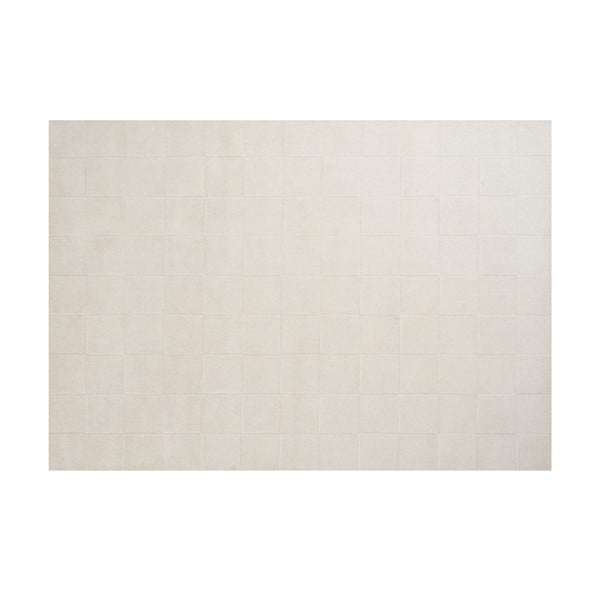 Vlnený koberec Luzern, 170x240 cm, biely