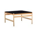 Mramorový konferenčný stolík v čierno-prírodnej farbe 80x80 cm Raw – Hübsch