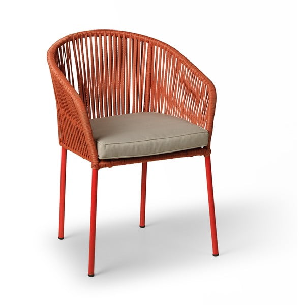 Súprava 2 červených záhradných stoličiek Bonami Selection Trapani