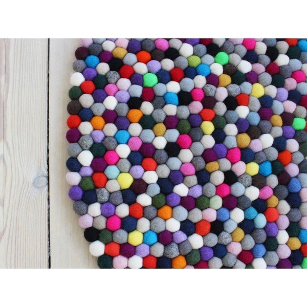 Guľôčkový vlnený koberec Wooldot Ball rugs Multi Pang, ⌀ 200 cm