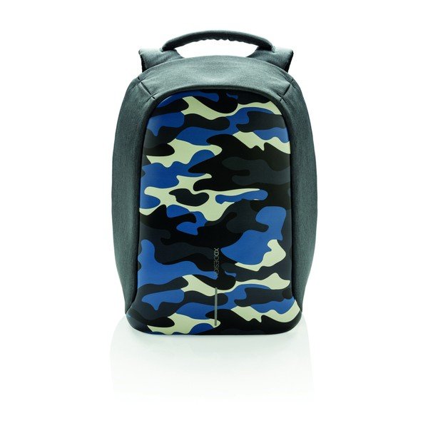 Unisex bezpečnostný batoh s modrými detailmi XD Design Camouflage-image-1