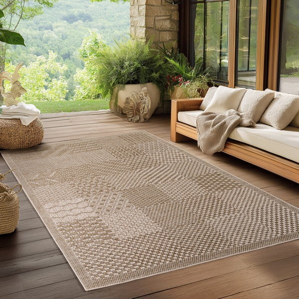 Béžový vnútorný a vonkajší koberec 80x150 cm Ibiza 1902 – Ayyildiz Carpets-image-1