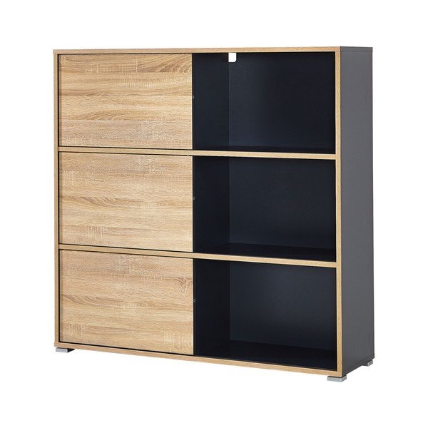 Čierna skrinka s posuvnými dvierkami Germania Slide-image-2