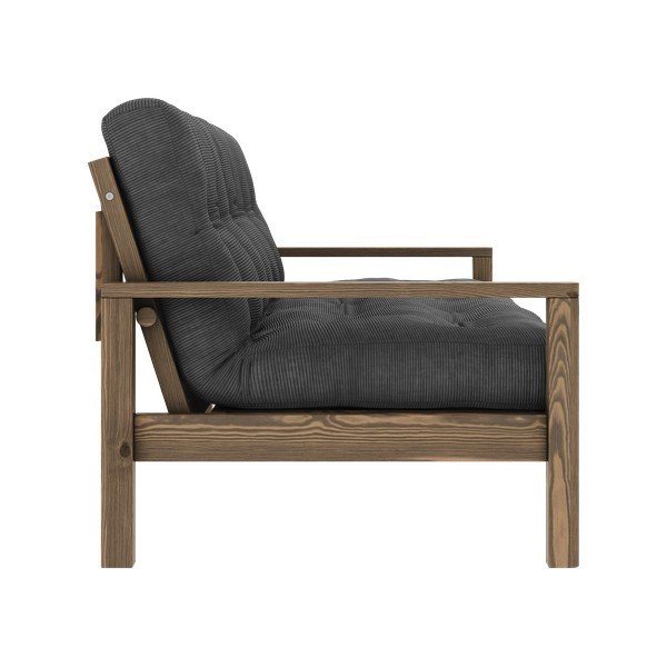 Čierno-antracitová rozkladacia pohovka 205 cm Knob – Karup Design-image-4