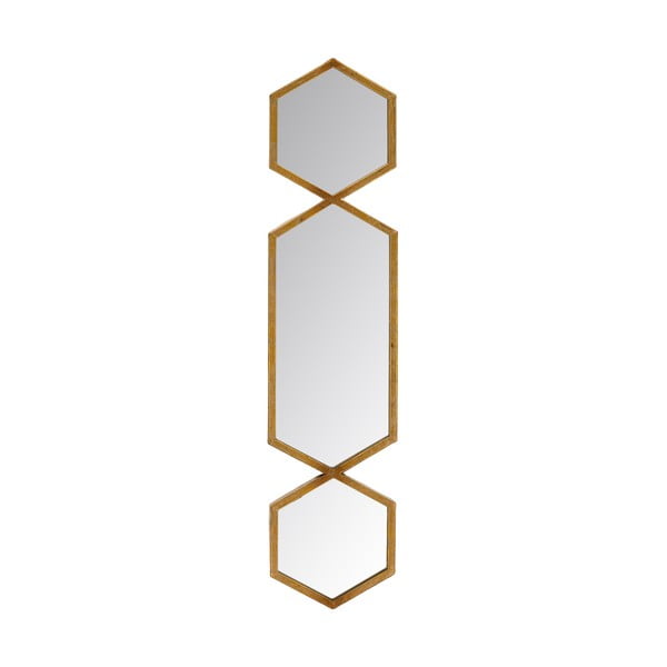 Zrkadlo Golden Three, 18x76 cm