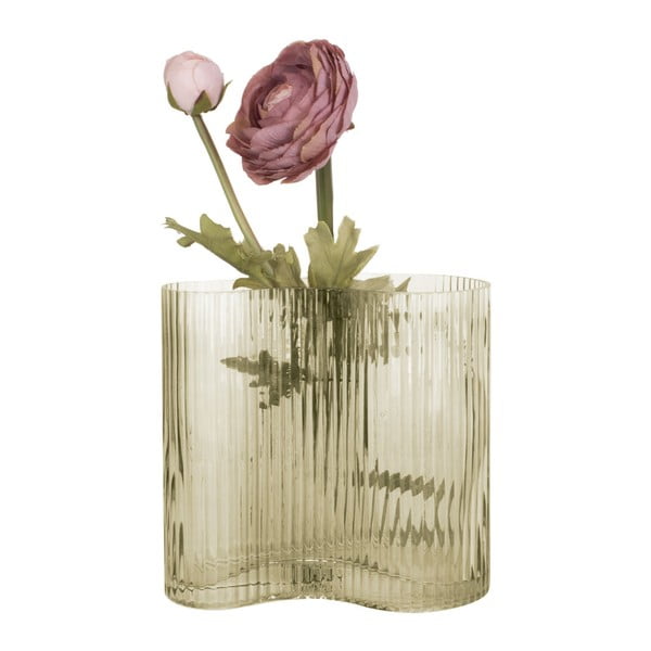 Zelená sklenená váza PT LIVING Wave, výška 18 cm-image-4