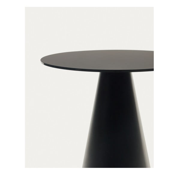 Okrúhly odkladací stolík so sklenenou doskou ø 50 cm Wilshire – Kave Home-image-2