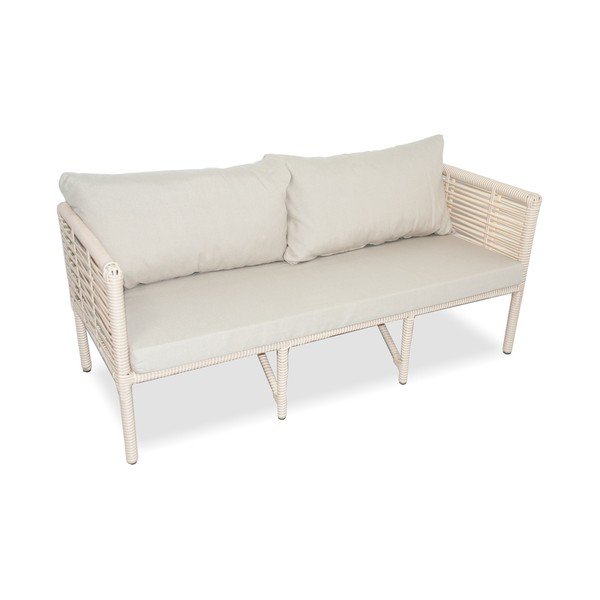 Krémová záhradná lounge súprava z umelého ratanu pre 4 Newyork 160 – Floriane Garden-image-1