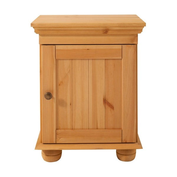 Hnedý drevený nočný stolík Støraa Rodrigo