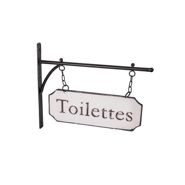 Kovová ceduľa 33x26,5 cm Toilettes – Antic Line