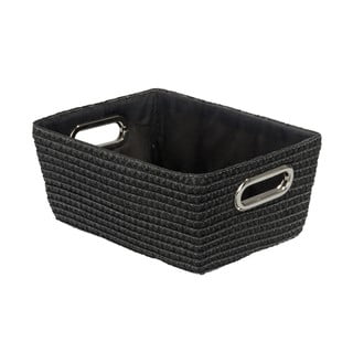 Čierny košík Wenko Chromo, šírka 28 cm