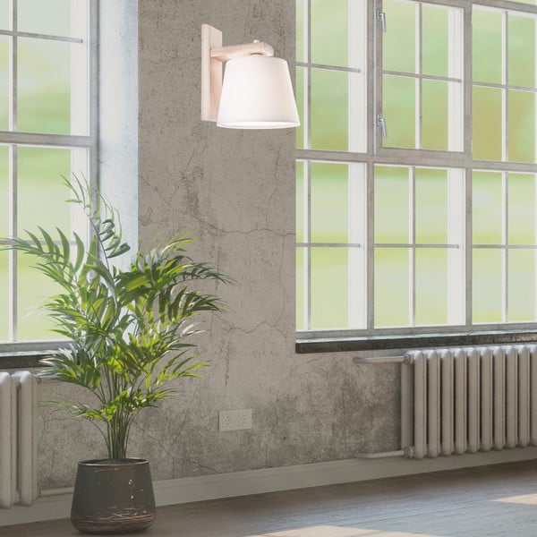 Svetlohnedé nástenné svietidlo ø 20 cm Aida – LAMKUR-image-1