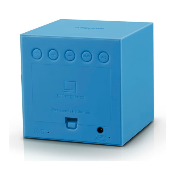 Azúrovomodrý LED budík Gingko Gravitry Cube-image-3