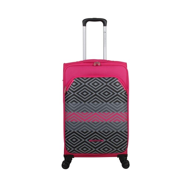 Sada 3 kufrov v odtieni magenta na 4 kolieskach Lulucastagnette Peruano-image-4