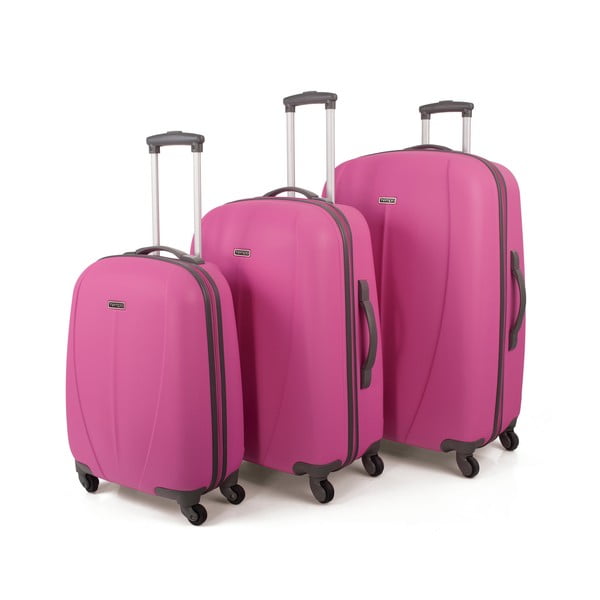 Set 3 cestovných kufrov Tempo Rosa