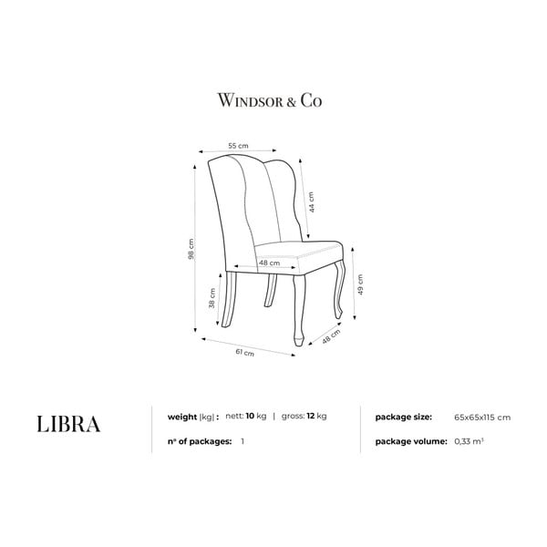 Svetlosivá stolička Windsor & Co Sofas Libra Designs-image-2