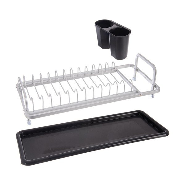 Čierno-biely kovový odkvapkávač 41,5x17 cm Deluxe – Orion-image-2