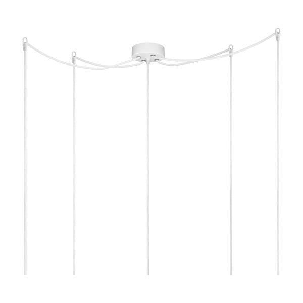 Biele päťramenné závesné svietidlo Sotto Luce Cero Basic-image-3