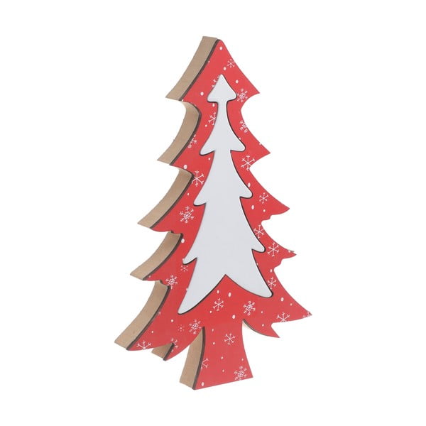 Vianočná drevená dekorácia v tvare stromčeka InArt Rose