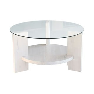 Biely okrúhly konferenčný stolík ø 75 cm Mondo - Neostill