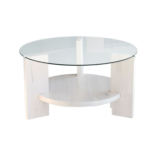 Biely okrúhly konferenčný stolík ø 75 cm Mondo - Neostill