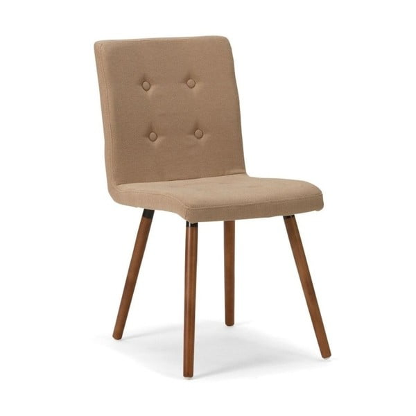 Béžová drevená jedálenská stolička SOB Arana