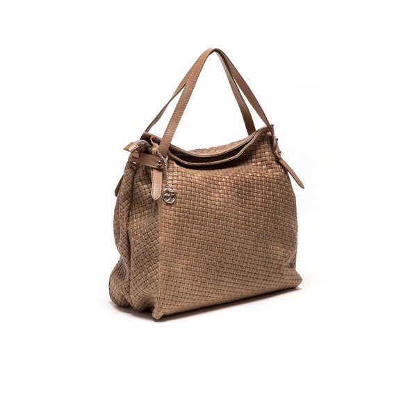 Kožená kabelka Carla Ferreri 861 Fango-image-2