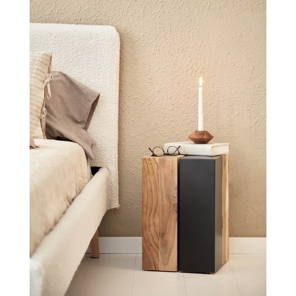 Odkladací stolík z teakového dreva Kave Home Ognak-image-1