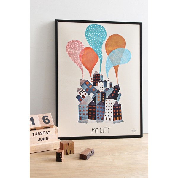 Plagát Michelle Carlslund My City, 50 x 70 cm-image-1