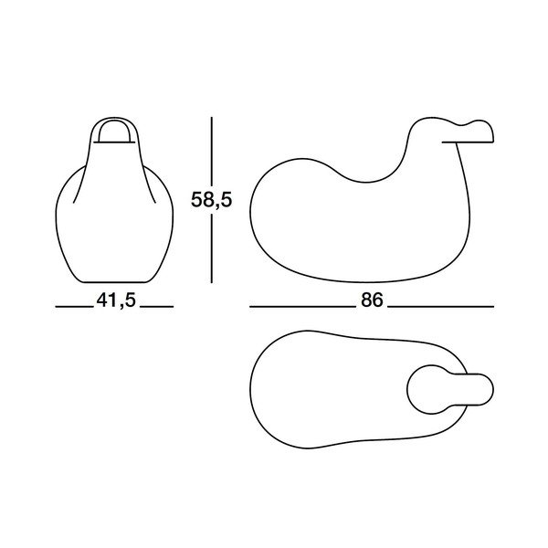 Žltá hojdacia stolička Magis Dodo-image-1