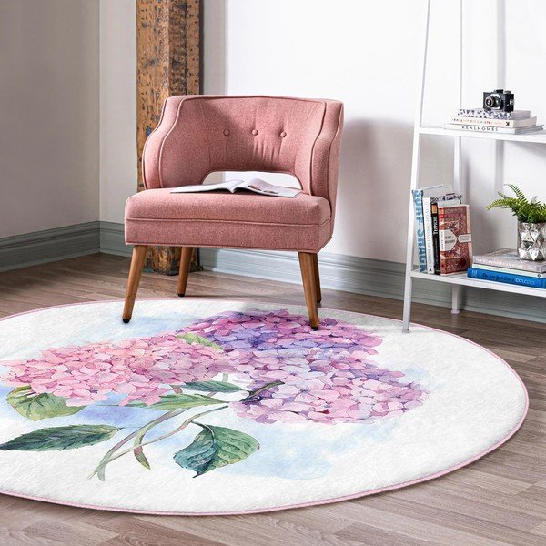 Prateľný okrúhly koberec vhodný pre robotické vysávače ø 100 cm Comfort – Mila Home-image-3