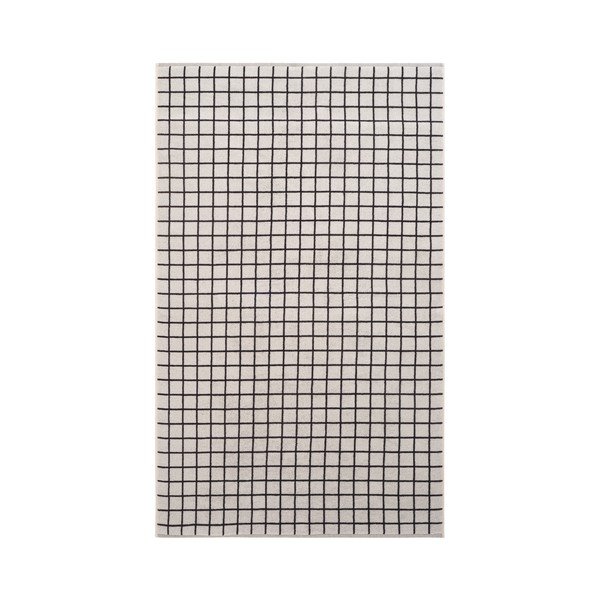 Čierna/béžová bavlnená osuška 90x150 cm Grid – Jotex-image-2