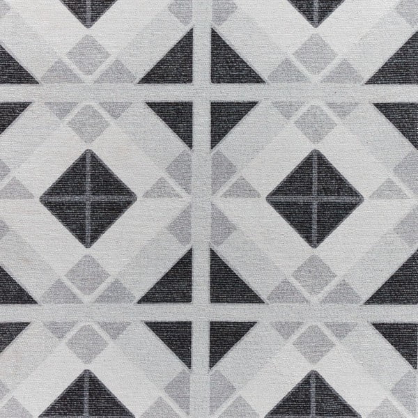 Prateľný behúň vo svetlo a tmavosivej farbe 76x230 cm Victoria Light – Think Rugs-image-2