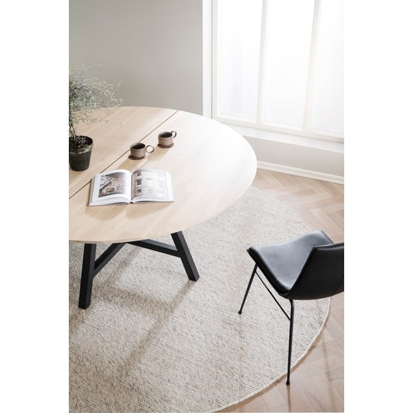 Okrúhly jedálenský stôl s doskou v dubovom dekore 150x150 cm Carradale - Rowico-image-2