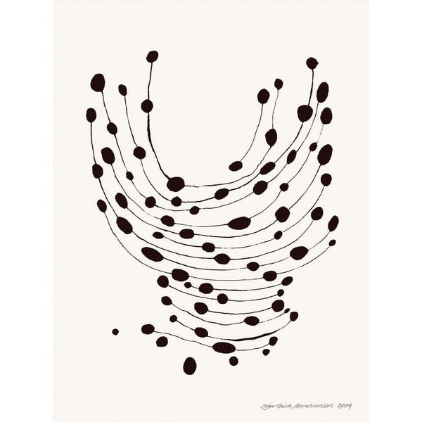 Plagát 30x40 cm Dancing Dots – Leise Dich Abrahamsen – The Poster Club