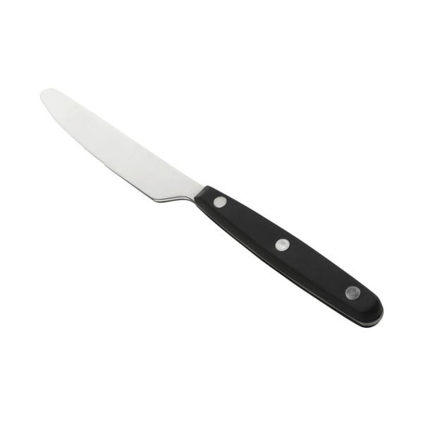 Nerezový jedálenský nôž s čiernou rukoväťou Nirosta Oslo